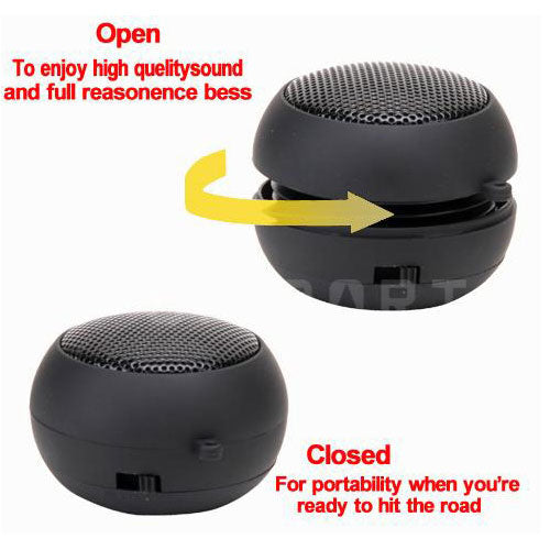 Wired Speaker Portable Audio Multimedia Rechargeable Black  - BFF52 327-5