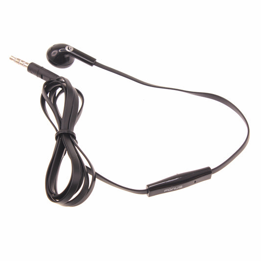 Mono Headset Wired Earphone Single Earbud 3.5mm Headphone Flat  - BFJ88 387-1