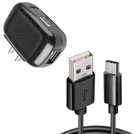 image of Home Wall USB Charger with 6ft Long Type-C Cable 2030-1