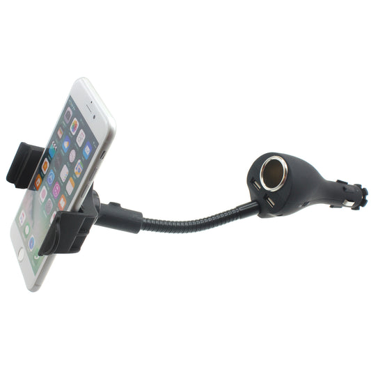 image of Car Mount Charger Holder DC Socket USB 2-Port Cradle  - BFB01 624-1