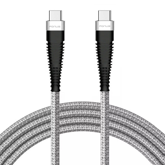 image of USB-C Cable 10ft Long Fast Charger Power Cord (Type-C to Type-C) Wire  - BFR21 1036-1