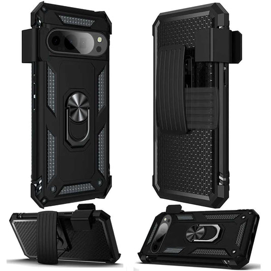 image of For Google Pixel 9/9 Pro Case with Belt Clip Holster 2107-1