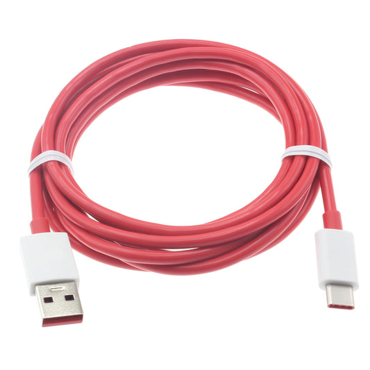 image of 6ft USB-C Cable Red Charger Cord Power Wire Type-C  - BFB23 1340-1