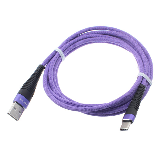 image of 6ft USB Cable Purple Type-C Charger Cord Power Wire  - BFR91 1175-1