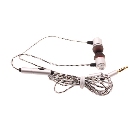 image of Wired Earphones Hi-Fi Sound Headphones Handsfree Mic Headset Metal Earbuds  - BFG94 432-1