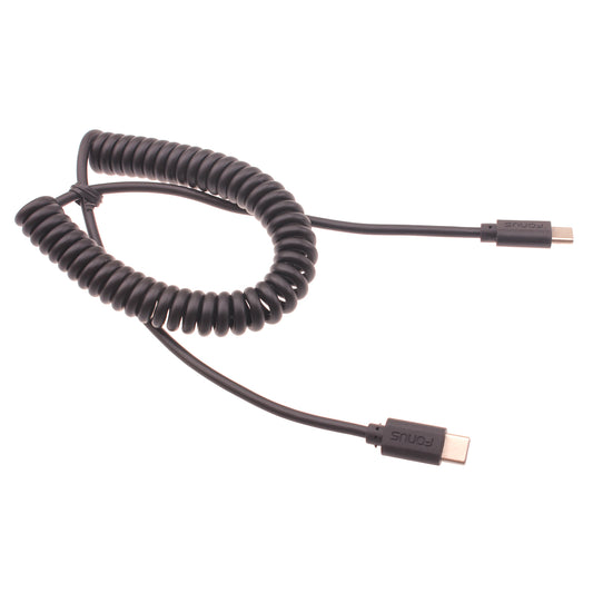 Coiled Cable USB-C to TYPE-C Fast Charger Cord Power  - BFD26 1421-1