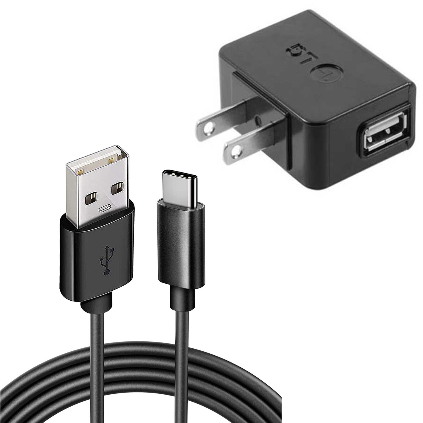 Home Wall USB Charger with 6ft Long Type-C Cable 2059-1