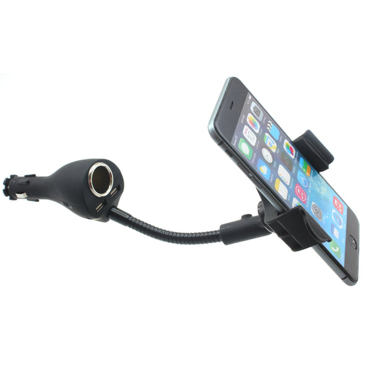 image of Car Mount Charger Holder DC Socket USB 2-Port Cradle  - BFB01 624-1