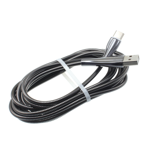 image of Metal USB Cable 6ft Type-C Charger Cord Power Wire  - BFR89 1170-1