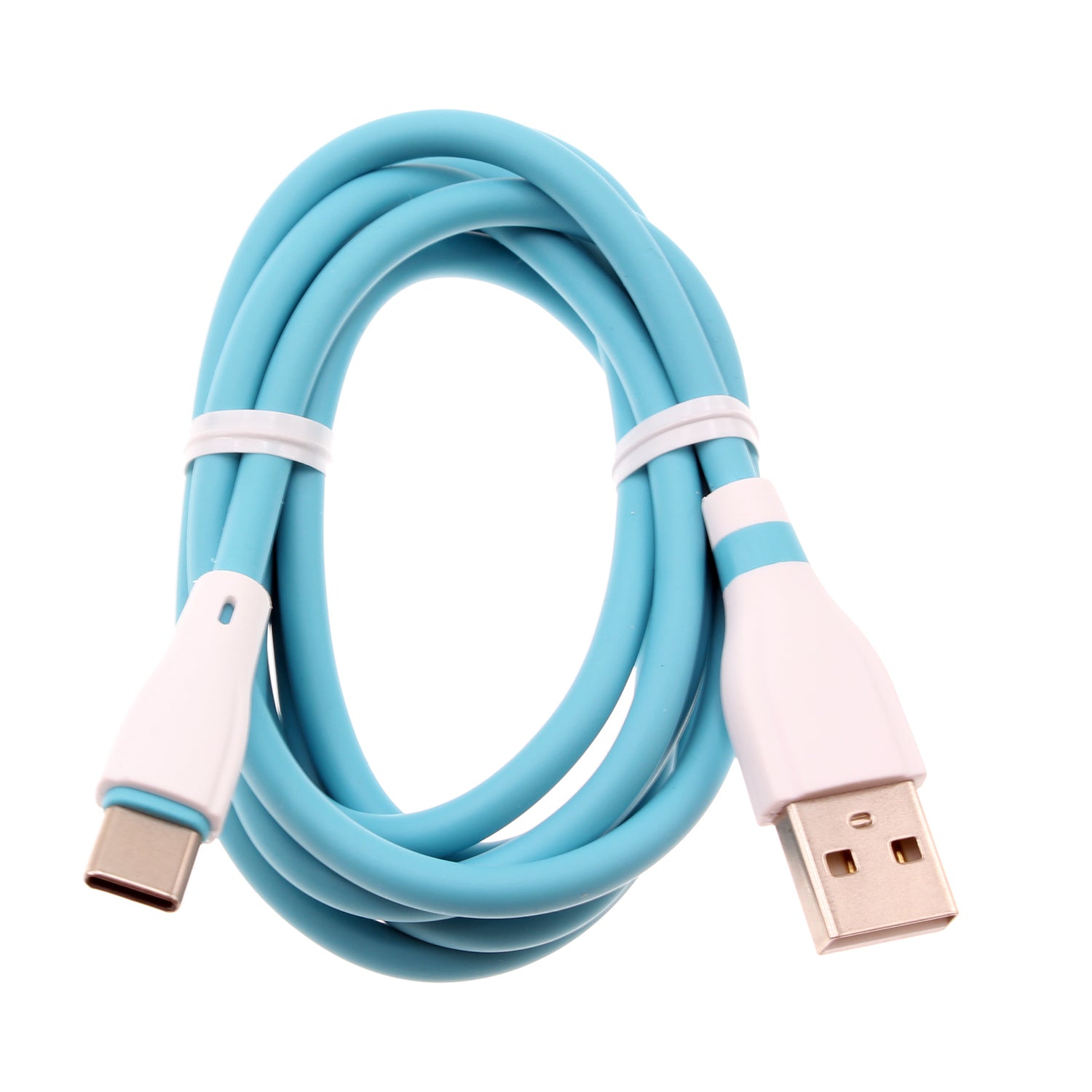 4ft USB-C Cable Blue Charger Cord Power Wire Type-C  - BFE13 1468-1