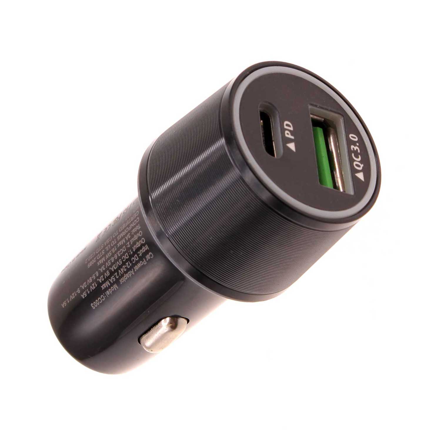 Quick Car Charger 36W 2-Port USB Type-C PD  Power Adapter  - BFF49 1335-1