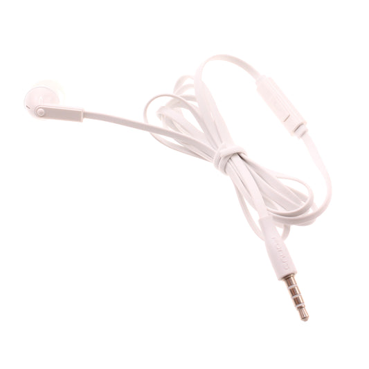 image of Mono Headset Earphone w Mic Wired Earbud 3.5mm Single Headphone Hands-free  - BFF70 441-1