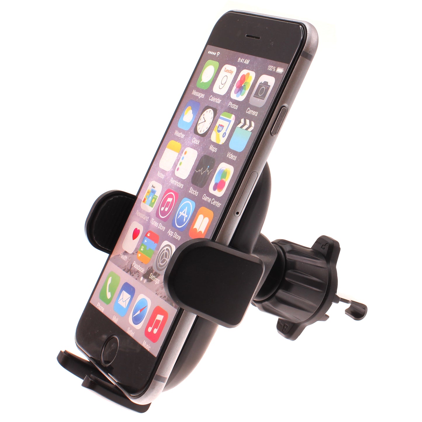 Car Mount Air Vent Phone Holder Swivel Cradle Strong Grip  - BFY98 1852-1