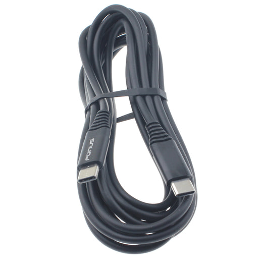 image of USB-C Cable 10ft Long Fast Charge Power Cord (Type-C to Type-C) Wire  - BFK92 1020-1