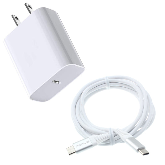 image of 18W Fast Home Charger PD Type-C 6ft USB-C Cable Quick Power Adapter  - BFJ09 1323-1