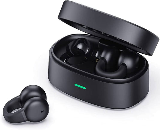 image of Wireless Ear-Clip TWS Earphones  Bluetooth Earbuds  Bone Conduction Headphones  True Stereo   Charging Case   Hands-free Mic   - BFZ30 1901-1