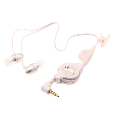 Retractable Earphones Wired Headphones Handsfree Mic Headset 3.5mm  - BFB74 358-1