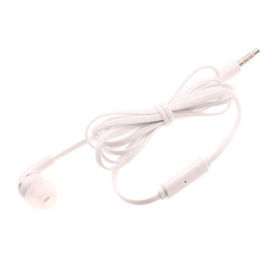 image of Mono Headset Earphone w Mic Wired Earbud 3.5mm Single Headphone Hands-free  - BFF70 441-1