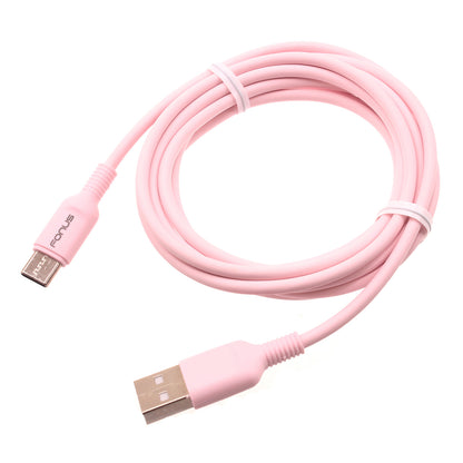 6ft USB-C Cable Pink Charger Cord Power Wire Type-C  - BFA60 1418-1