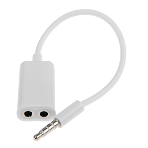 Headphones Splitter 3.5mm Earphone Adapter Dual Headset Port Audio Jack Adaptor  - BFS25 350-3