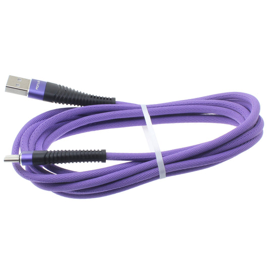 image of 6ft USB Cable Purple Type-C Charger Cord Power Wire  - BFR91 1175-1