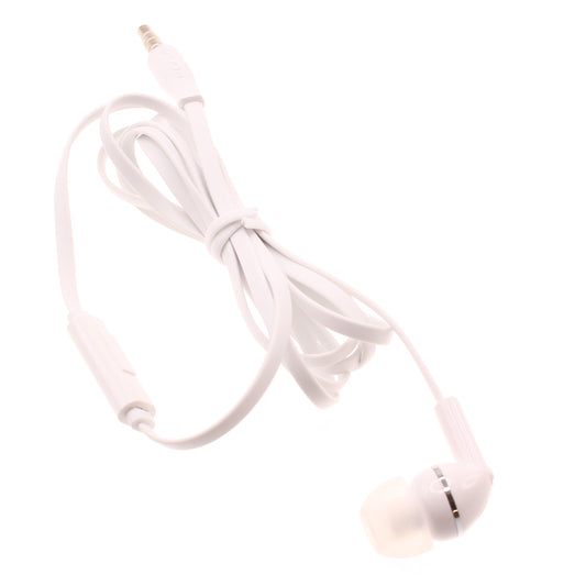 image of Mono Headset Earphone w Mic Wired Earbud 3.5mm Single Headphone Hands-free  - BFF70 441-1