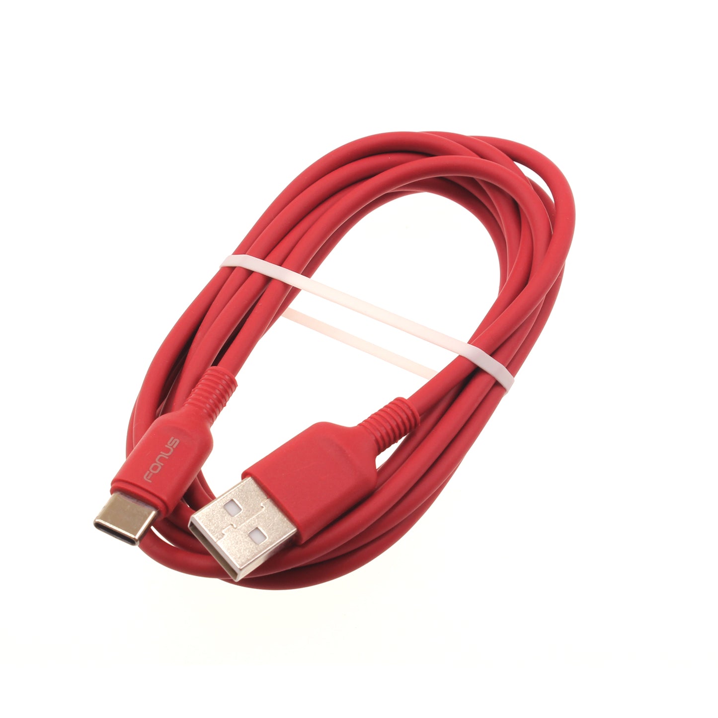 6ft USB-C Cable Red Charger Cord Power Wire Type-C  - BFC15 1423-1