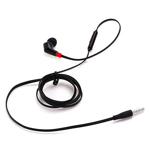 Mono Headset Earphone w Mic Wired Earbud 3.5mm Single Headphone Hands-free  - BFF47 440-4