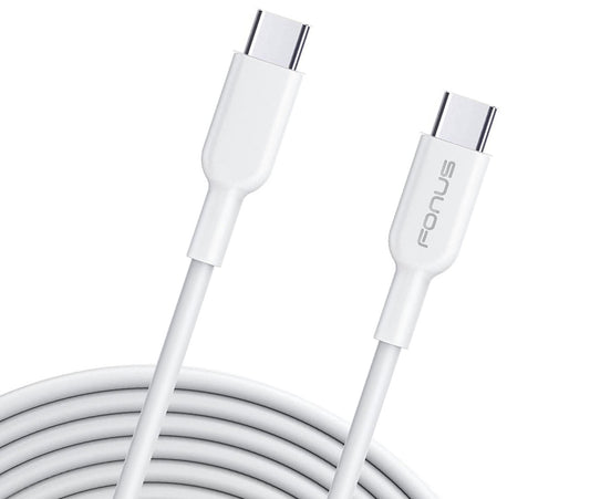 image of USB-C Cable 6ft Long Fast Charger Cord Power Wire Type-C to Type-C  - BFR23 1039-1