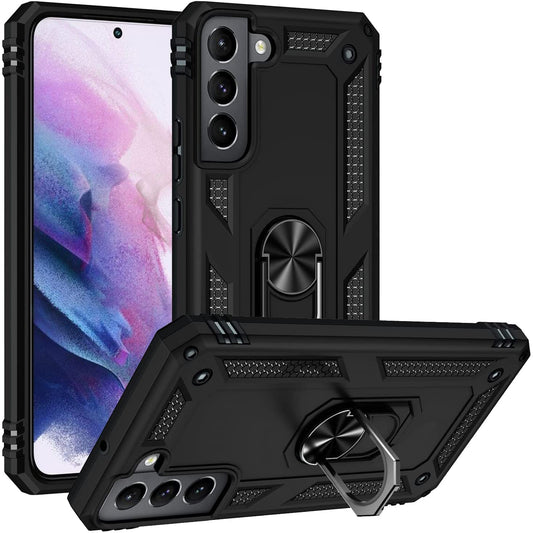 image of Hybrid Case Cover Metal Ring Kickstand Shockproof Armor  - BFZ03 1613-1