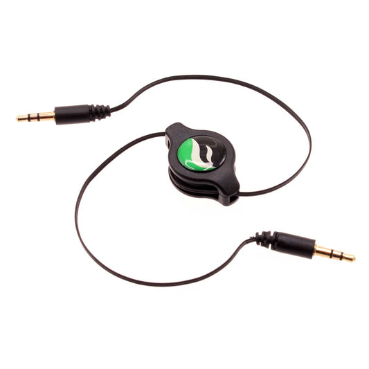 image of Aux Cable Retractable  3.5mm Adapter Car Stereo Aux-in Audio Cord  - BFM93 326-1