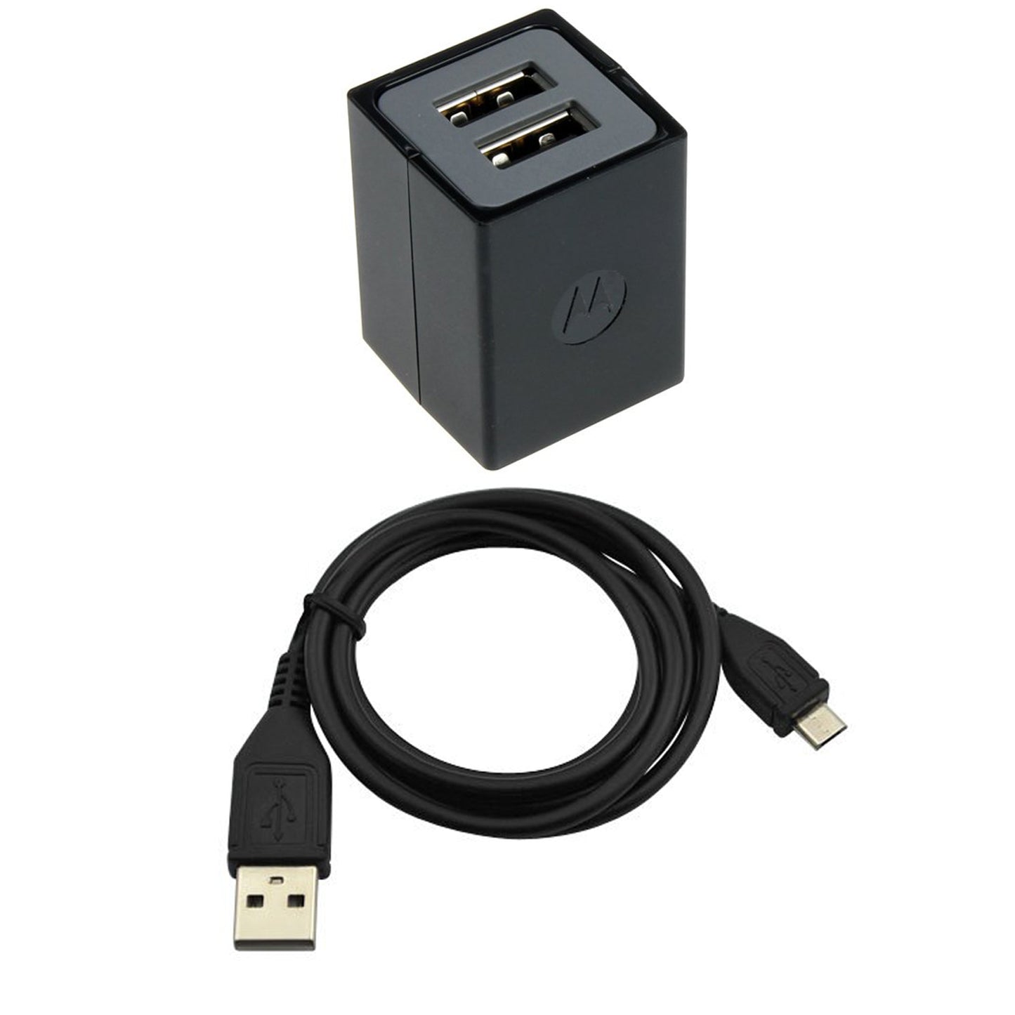 Home Charger 2-Port USB Cable Power Adapter  - BFM16 828-1