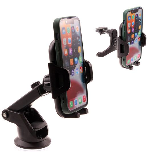 image of Car Mount  Windshield   Air Vent  Phone Holder Glass Cradle Suction -D 1999-1