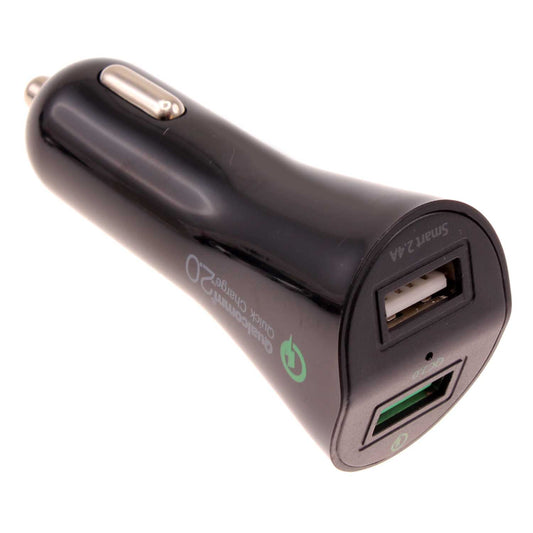 image of Car Charger 30W Fast 2-Port USB Power Adapter DC Socket  - BFK66 840-1