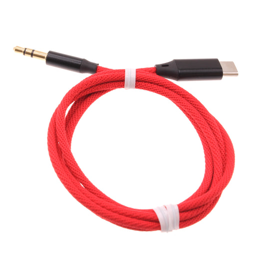 image of Aux Cable USB-C to 3.5mm Audio Cord Car Stereo Aux-in Adapter Speaker Jack Wire  - BFE42 1501-1