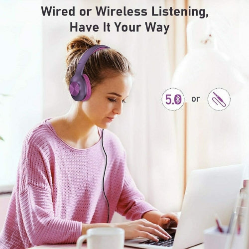 Wireless Headphones Foldable Headset w Mic Hands-free Earphones - BFCM3 1599-6