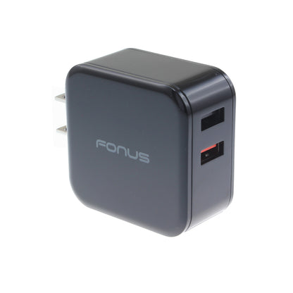 Fast Home Charger 30W 2-Port USB Quick Charge Port Travel Wall  - BFB96 1058-2