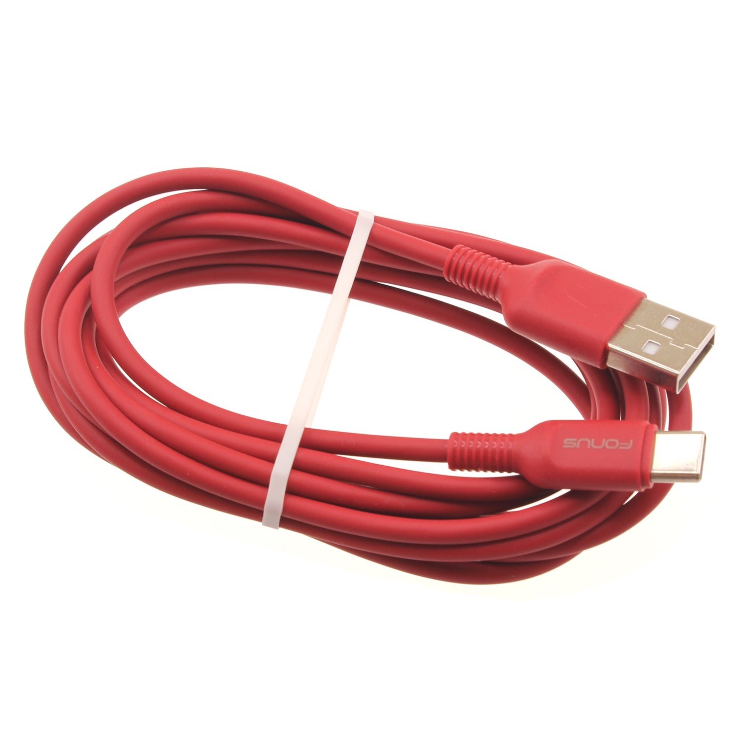 6ft USB-C Cable Red Charger Cord Power Wire Type-C  - BFC15 1423-1