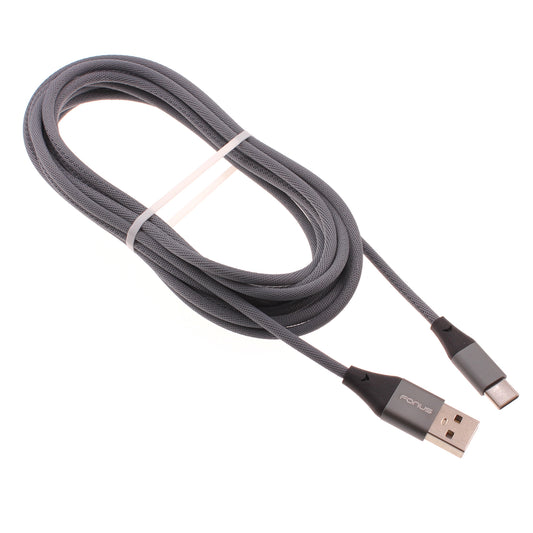 image of 10ft USB-C Cable Extra Long Fast Charger Power Cord Type-C Sync  - BFA98 1552-1