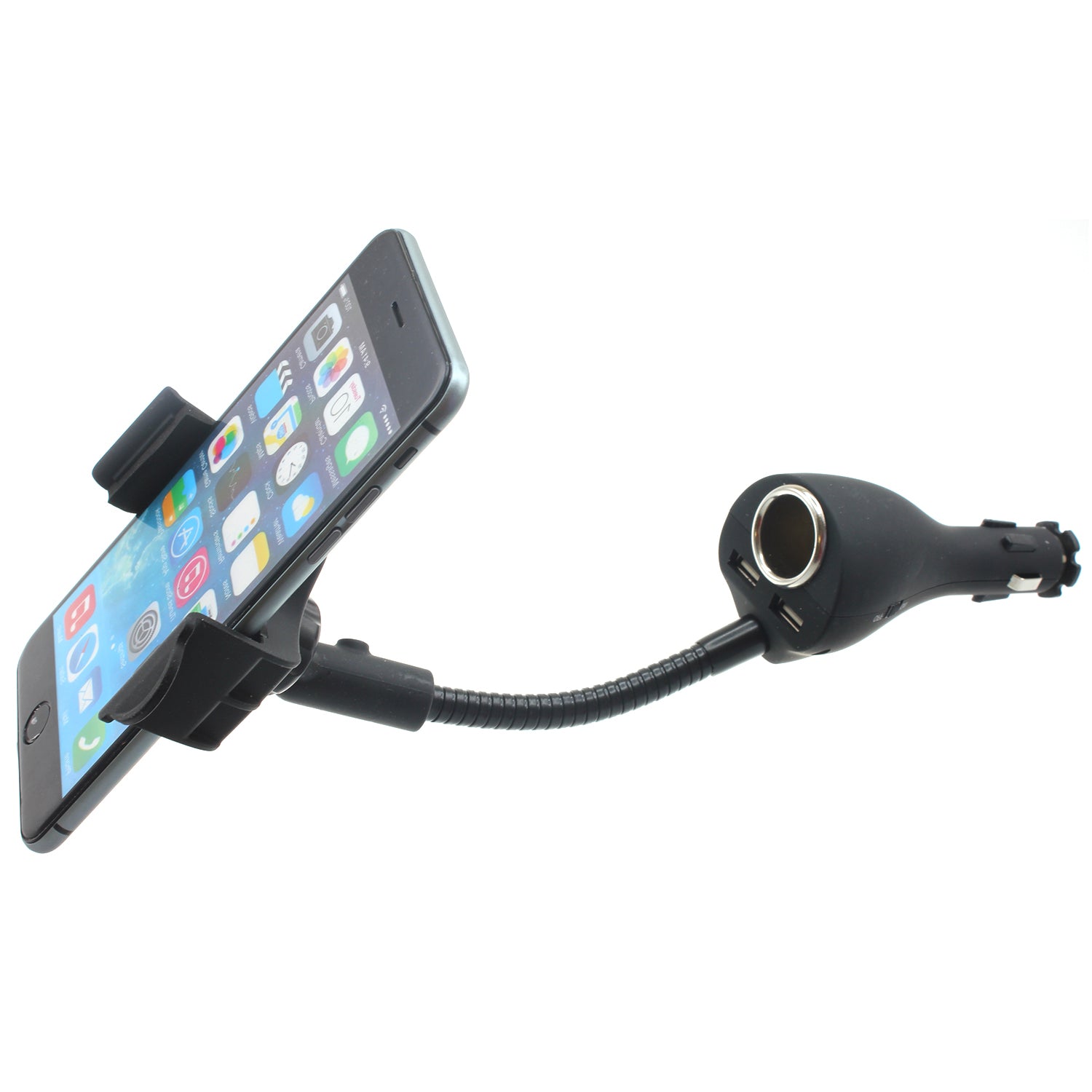 Car Mount Charger Holder DC Socket USB 2-Port Cradle  - BFB01 624-1