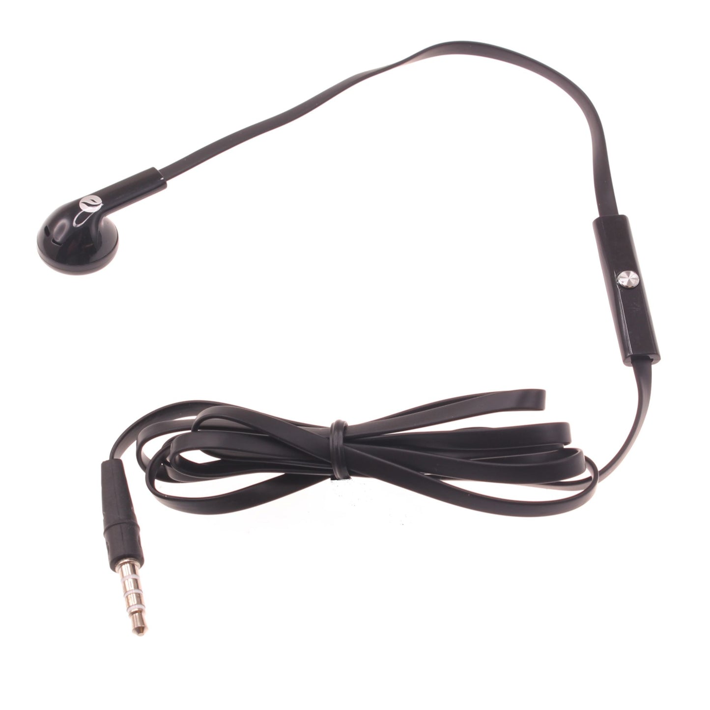 Mono Headset Wired Earphone Single Earbud 3.5mm Headphone Flat  - BFJ88 387-1