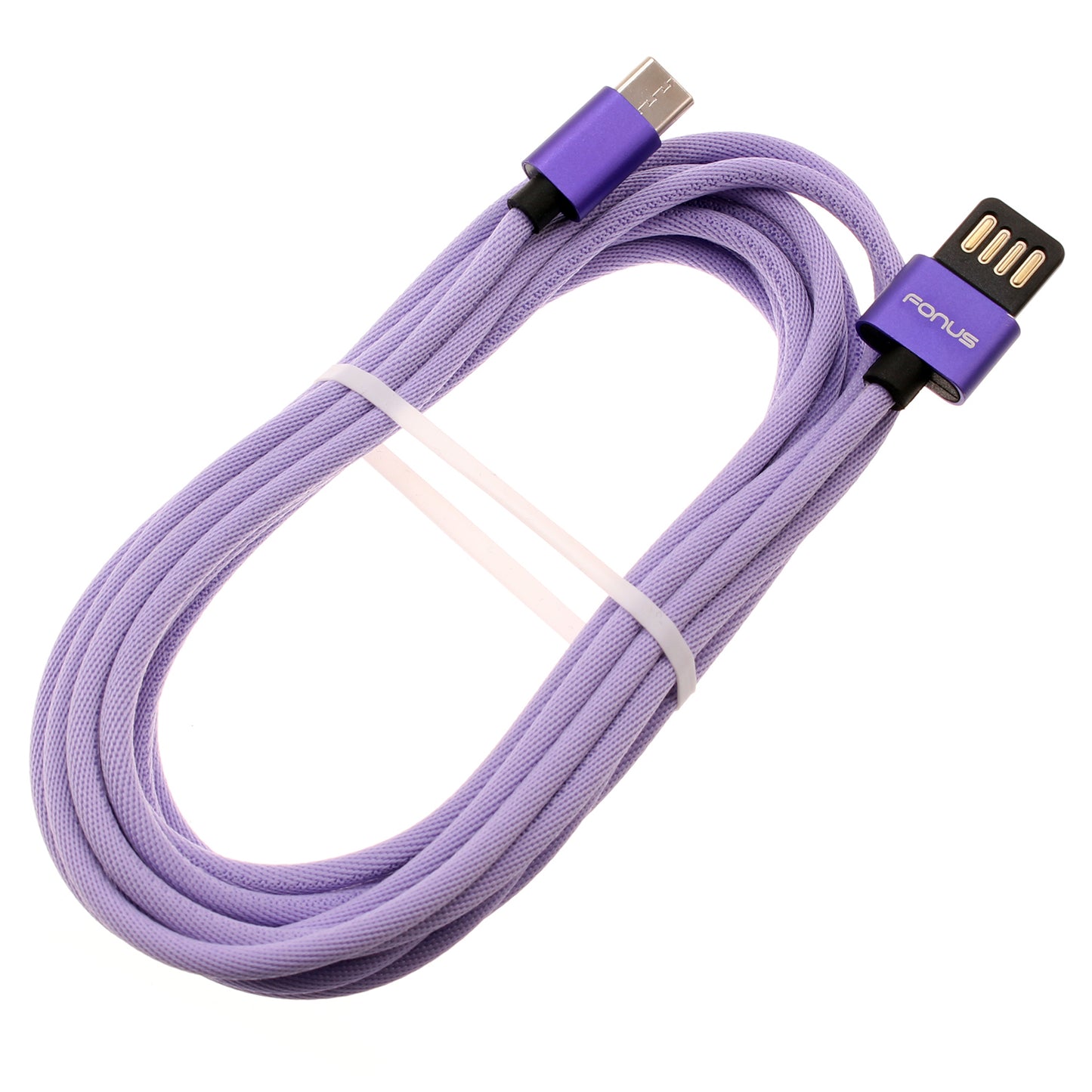 10ft USB-C Cable Purple Extra Long Fast Charger Power Cord Type-C  - BFA93 1551-1