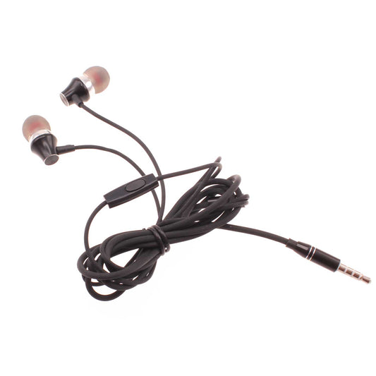 Wired Earphones Hi-Fi Sound Headphones Handsfree Mic Headset Metal Earbuds  - BFK46 1577-1