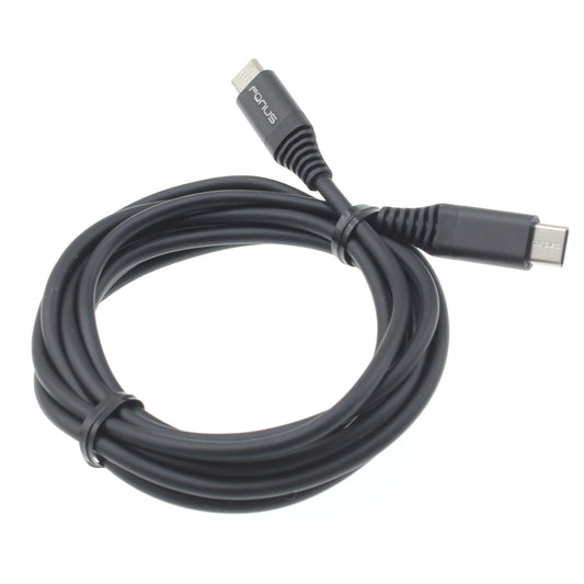 image of USB-C Cable 6ft Long Fast Charge Power Cord (Type-C to Type-C) Wire  - BFK99 1019-1