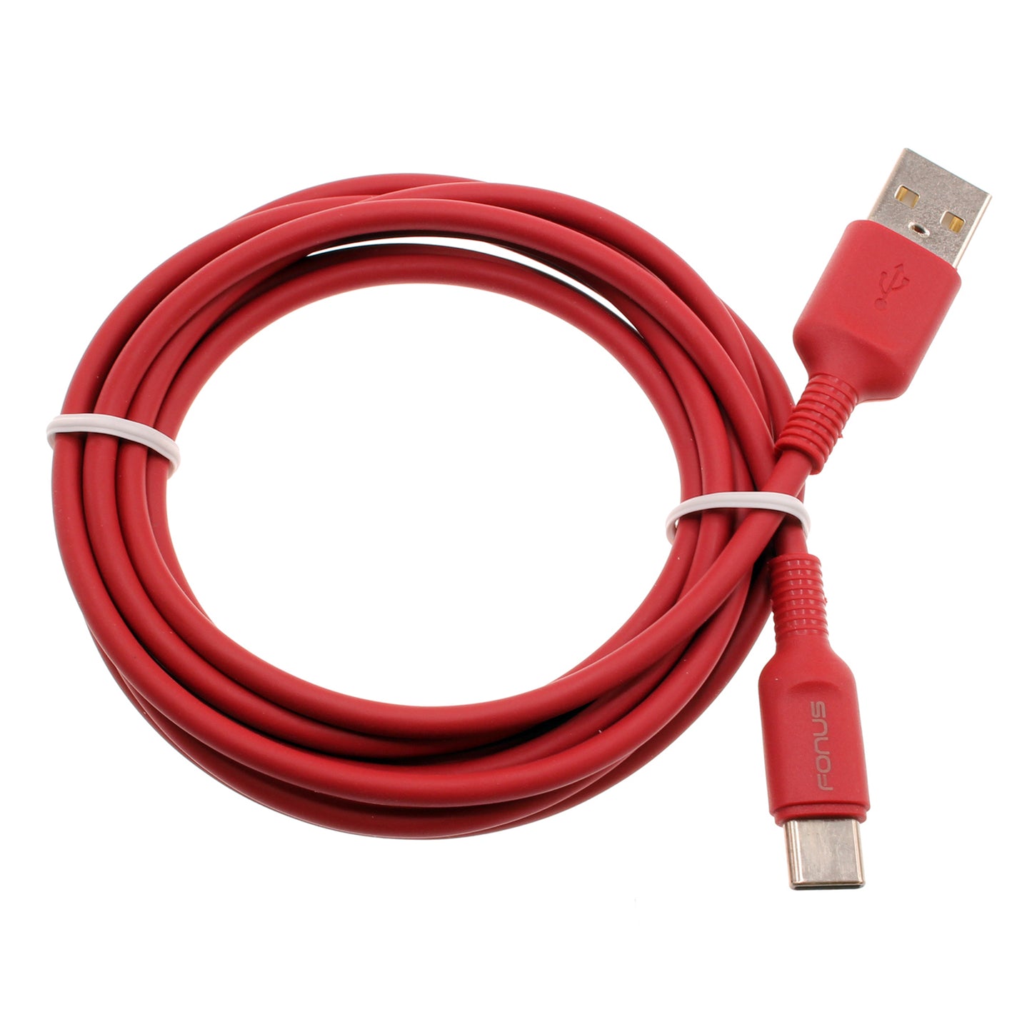 6ft USB-C Cable Red Charger Cord Power Wire Type-C  - BFC15 1423-1