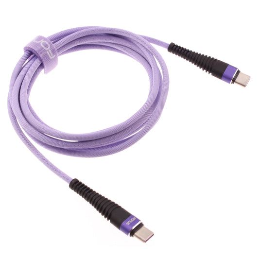 image of Purple 10ft PD Cable Type-C to USB-C Fast Charger Cord Extra Long  Power Wire  - BFA95 1548-1