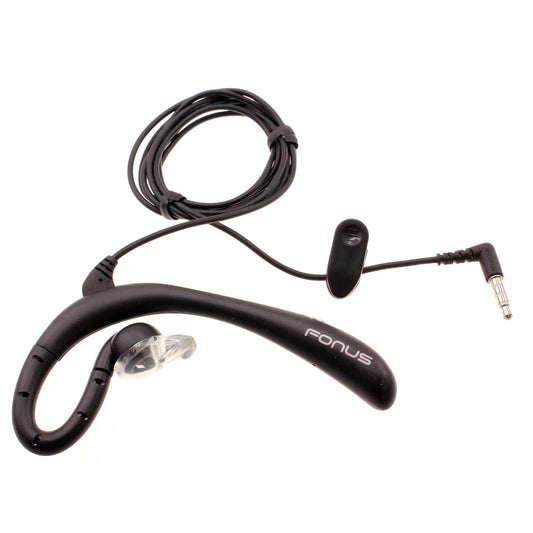 Wired Mono Headset Earphone w Mic Headphone 3.5mm Single Earbud Hands-free  - BFK57 394-1