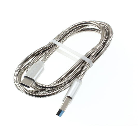 image of Metal USB Cable 3ft Type-C Charger Cord Power Wire  - BFE72 927-1