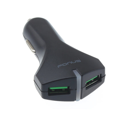 Car Charger 36W Fast 2-Port USB Power Adapter DC Socket  - BFM49 1055-4