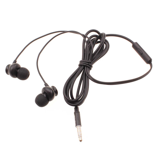 image of Wired Earphones Hi-Fi Sound Headphones Handsfree Mic Headset Metal Earbuds  - BFJ22 1576-1